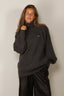 Rotate - Trui - Knit Highneck Jumper - Gray Pinstripe