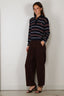 Johny - Sweater - Gino Polo Long Sleeve - Blue/Burgundy