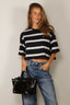 BYLOTTE Studios - T-Shirt - Olsen Tee - Navy / White / Bordeaux