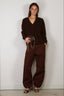 Ganni - Broek - Stretch Cotton Pocket Cargo Pants - Chicory Coffee