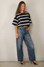 BYLOTTE Studios - T-Shirt - Olsen Tee - Navy / White / Bordeaux