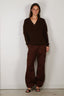 Ganni - Broek - Stretch Cotton Pocket Cargo Pants - Chicory Coffee
