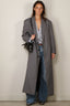 Tibi - Jas - Menswear Tech Twill Tailored Mens Coat - Grey Multi