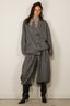 R13 - Sjaal - Square Scarf - Light Khaki / Black