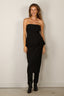 Rotate - Top - Peplum Bustier Top - Black