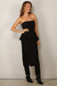 Rotate - Top - Peplum Bustier Top - Black