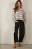 BYLOTTE Studios - Top - Ivy Longsleeve - Grey Melange / White / Black