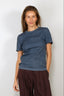 Tibi - T-shirt - Stretch Denim Baby T - Classic Wash