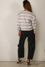 BYLOTTE Studios - Top - Ivy Longsleeve - Grey Melange / White / Black