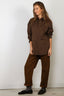 Tibi - Blouse - Eco Poplin Tailored Shirt - Brown