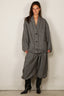 R13 - Broek - Triple Pleat Pant - Black White Mini Check