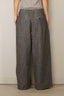 R13 - Broek - Triple Pleat Pant - Black White Mini Check