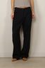 Aiayu - Broek - Toto Pant Fine Wool - Black Navy