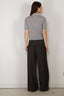 Forte_Forte - Top - Wool Cashmere Gauze Half Sleeves Polo Knit - Calcedonio