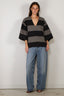 Johny - Top - Louise - Navy / Grey
