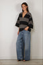 Johny - Top - Louise - Navy / Grey