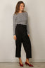 Lisa Yang - Top - Vivian stripes - Salt Noir