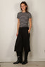 Nili Lotan - Lana - Crewneck - Tee - Black Ivory Stripe