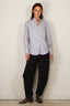Nili Lotan - Blouse - Elio - Blue / White Stripes