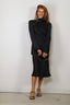 Rotate - Jurk - Satin Midi Drapy - Sky Captain