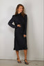 Rotate - Jurk - Satin Midi Drapy - Sky Captain