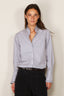 Nili Lotan - Blouse - Elio - Blue / White Stripes