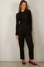 RÓHE - Broek - Mies Cigarette Leg Tailored Trousers - Black