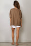 SoSue - Blouse - Cowboy Button Linen - Soft Brown