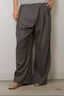 Ganni - Broek - Brushed Wool Stripe Mid Waist Pants - Pewter