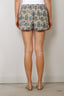 R13 - Short - Reversible Elastic Waist Short - Blue Paisley Indigo On White Floral