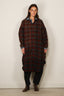 R13 - Jurk - Padded Jumbo Shirtdress - Navy Green Plaid