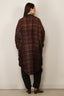 R13 - Jurk - Padded Jumbo Shirtdress - Navy Green Plaid