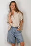 SoSue - Blouse - Cowboy Button Linen - Beige