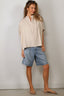 SoSue - Blouse - Cowboy Button Linen - Beige