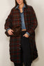 R13 - Jurk - Padded Jumbo Shirtdress - Navy Green Plaid