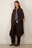 R13 - Jurk - Padded Jumbo Shirtdress - Navy Green Plaid