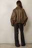 RÓHE - Jacket - Leather Blouson Jacket - Taupe