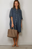 Denimist - Jurk - Oversized Cuffed Shirtdress - Seymour Indigo