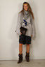 Tibi - Sweater - Soft Wool Ski Sweater Crewneck Easy Pullover - Heather Grey