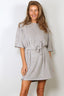 Raff Collective - Jurk - T Dress - Grey Melange