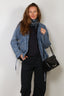 Tibi - Jacket - Classic Denim Moto Bomber - Classic Blue