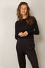 RÓHE - Top - Fine Merino Longsleeve - Anthracite Melange