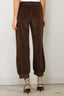 Suzie Kondi - Broek - Tosk High Waist Harem Pants Velour - Walnut