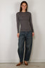 RÓHE - Top - Fine Merino Long Sleeve - Mid Grey Melange