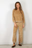 Suzie Kondi - Broek - Tosk High Waist Harem Pants Heather Velour - Wheat Heather