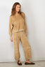 Suzie Kondi - Sweater - Samos Oversize Sweatshirt Velour - Wheat Heather
