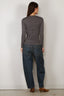 RÓHE - Top - Fine Merino Long Sleeve - Mid Grey Melange