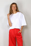 Tibi - T-Shirt - Active Knit Easy T - White