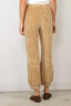 Suzie Kondi - Broek - Tosk High Waist Harem Pants Heather Velour - Wheat Heather