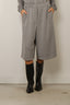 Tibi - Short - Feather Weight Viscose Neoprene Relaxed Short - Grey